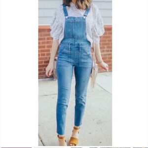 Madewell Skinny Overalls in Kemp Wash XXS